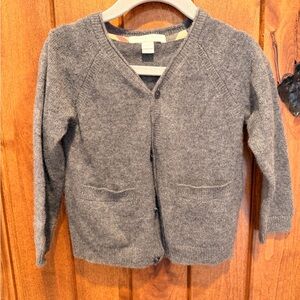 Burberry Kids Gray Cashmere Cardigan